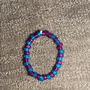Purple and blue bracelet